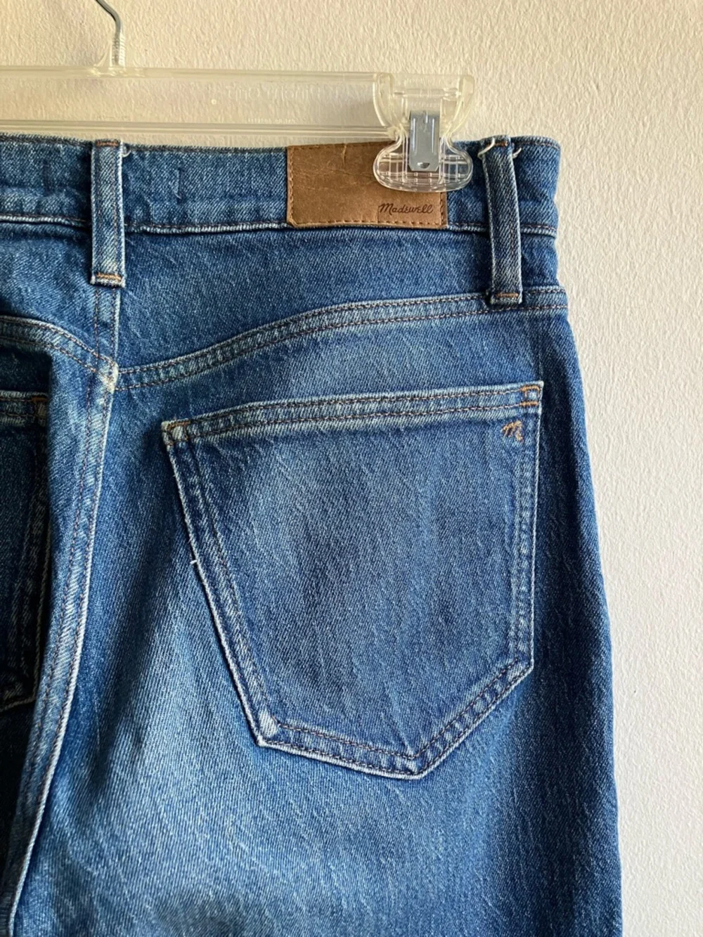 Madewell Perfect Vintage Wide Leg Jeans Size 26P Medium Wash High Rise Denim - Picture 10 of 14